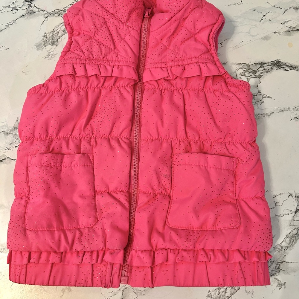 Place Pink Quilted Vest